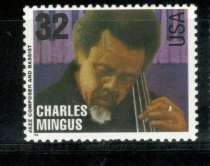 2989 Charles Mingus (Jazz Composer & Bassist) Mint/nh Free Shipping 