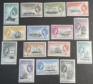 FALKLAND ISLANDS DEPENDENCIES # 1L19-1L33 -MINT/HINGED--COMPLETE SET--1954