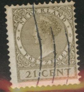 Netherlands Scott 184 used* 1927 watermarked stamp