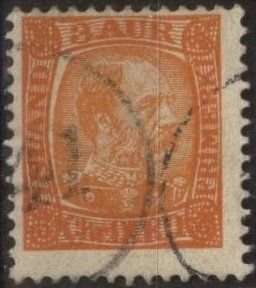 Iceland 34 (used) 3a King Christian IX, org (1902)