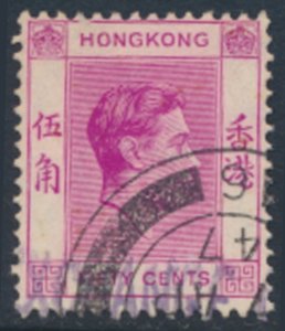 Hong Kong  SG 153c  SC# 162 * Used  bright purple  see details & scans