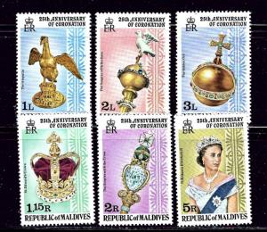 Maldive Is 743-48 MNH 1978 QEII Silver Jubilee