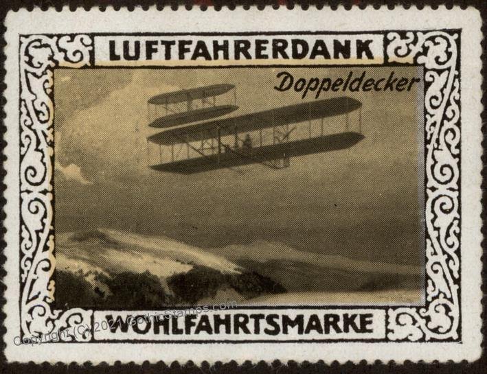 Germany Biplane Doppeldecker WWI Air Force Memorial Luftfahrerdank Fligh G102837