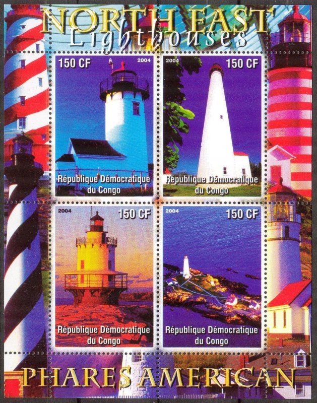 Congo 2004 Lighthouses (1) sheet MNH Cinderella !