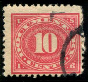 R234 US 10c Rose, used cv $.25