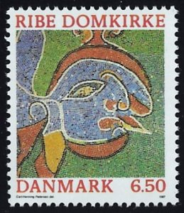 Denmark ~ Scott # 836 ~ MNH ~ Mosaic