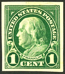 U.S. #575 USED LIGHT CANCLE CREASE