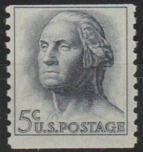 #1229, Single. George Washington MNH, '5 cent'