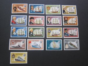 Antigua 1970 Sc 241-257 set MNH