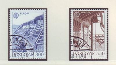 Faroe Islands Sc 156-7 1987 Europa stamp set used