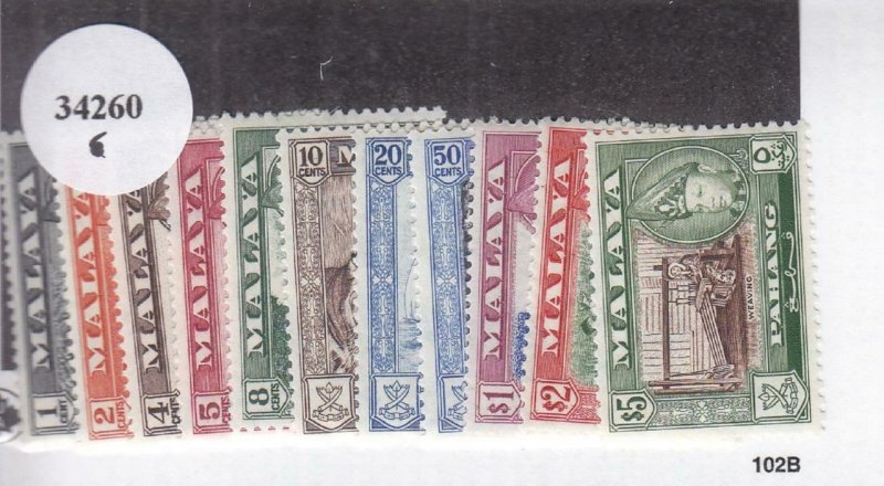 Malaya-Pahang: Sc #72-82, MH (34260)