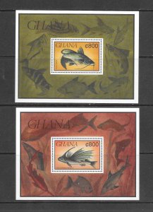 FISH - GHANA #1326-27  MNH