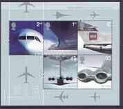 Great Britain 2002 Airliners - 50 Years of Jet Travel m/s...