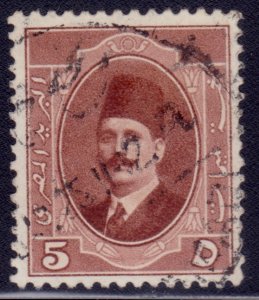 Egypt 1923-24, King Fuad, 5m, sc#96, used**