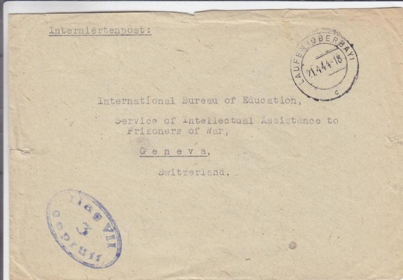 1944, British Internee at Ilag VIII, France to Switzerland (C2780)