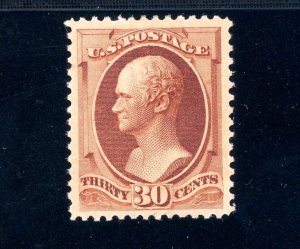 USAstamps Unused XF US Serie of 1888 Hamilton Scott 217 OG MHR SCV $300++