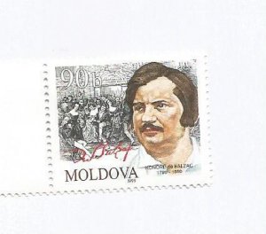 MOLDOVA - 1999 - Honore de Balzac - Perf Single Stamp - M L H