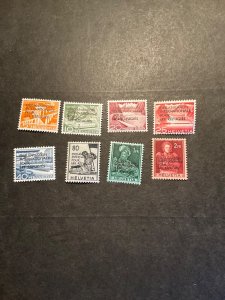 Switzerland Stamp #6o1-8  hinged