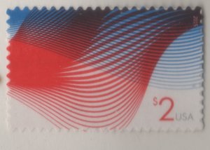 4954 $2 Patriotic Wave Single