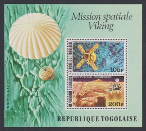 Togo 'Viking' Space Mission MS 1976 MNH SG#MS1157