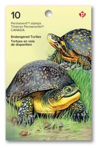 New! _ TURTLE = ENDANGERED species = Booklet of 10 stamps MNH-VF Canada 2019