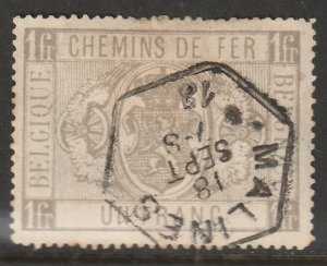 Belgium 1882 Sc Q6 parcel post used Malines cancel