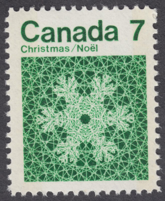 Canada - #555p Christmas Snowflake, W2B Tagged - MNH