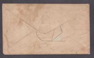 **US 19th Century Cover, SC# 64b Mt. Algor, IA RARE, DPO7 M/S Cancel, Contents