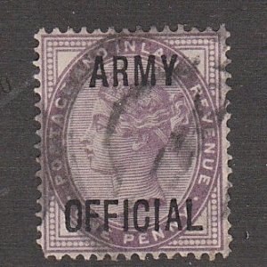 Great Britain # O55, Army Official Overprints, Used, 1/3 Cat.