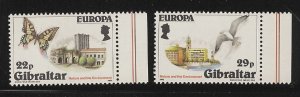 Gibraltar 1986 Europa set MNH Scott cat.#  483 - 484