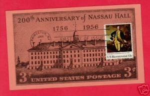 #1704 Washington at Princeton  - MAXICARD CACHET