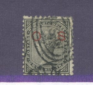 New South Wales QV 1881 1/ OS Official used