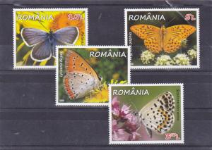 ROMANIA STAMPS 2016 Butterfly FLOWERS MNH Rumänien