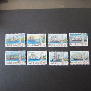 Norfolk Islands Sc 356-363 ship set MH