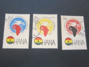 Ghana 1962 Sc 111,C5-6 set FU