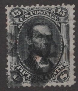 US Scott #77 Abraham Lincoln 15c Used / Never Hinged 1866