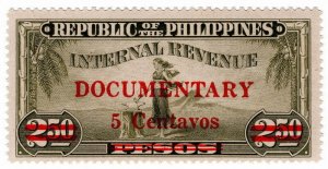 (I.B) Philippines Revenue : Documentary 5c on 2.50P OP