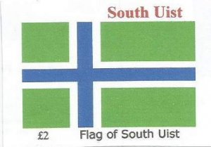 SOUTH UIST - 2014 -  Flag - Imperf Single Stamp - M N H- Private Issue