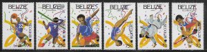 Belize Scott #'s 899 - 904 MNH