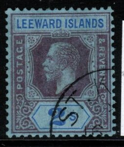 LEEWARD ISLANDS SG55 1922 2/= PURPLE & BLUE/BLUE FINE USED