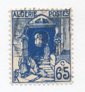 Algeria 1926  Scott 53 used - 65c, Street in Kasbah, Algiers