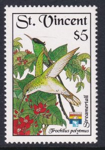 St Vincent 1655 Bird MNH VF