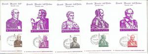 63705 -  SMOM - POSTAL HISTORY: Set of 5  MAXIMUM CARD 1974 -  HISTORY