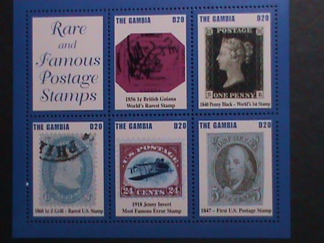 GAMBIA-2004 SC# 2871 WORLD RAREST FAMOUS POSTAGE STAMPS  MNH S/S VERY FINE