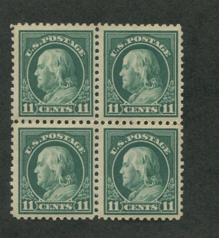 1917 United States Postage Stamp #511 Mint Never Hinged F/VF Block of 4