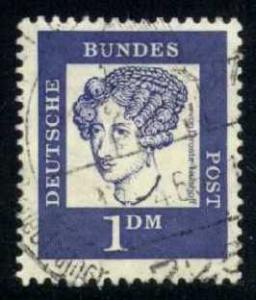 Germany #838 Annette von Droste-Hülshoff; Used