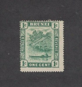 Brunei 13 - One Cent Single. Mint Hinged.     #02 BRUN13