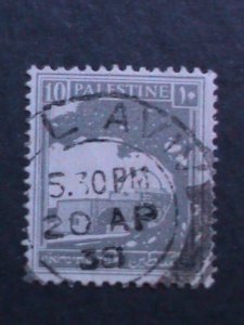 ​PALESTINE-1927 SC#73 RACHEL'S TOMB-USED FANCY CANCL-96 YEARS OLD VERY FINE