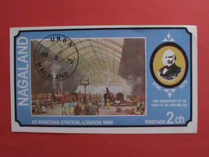 NAGALAND STAMPS: 1979   ST. PANCARAS STATION-LONDON 1869 IMPERF:  CTO-MNH S/S