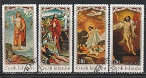 1970 Cook Islands - Sc 273-6 - used VF - 4 single - Easter